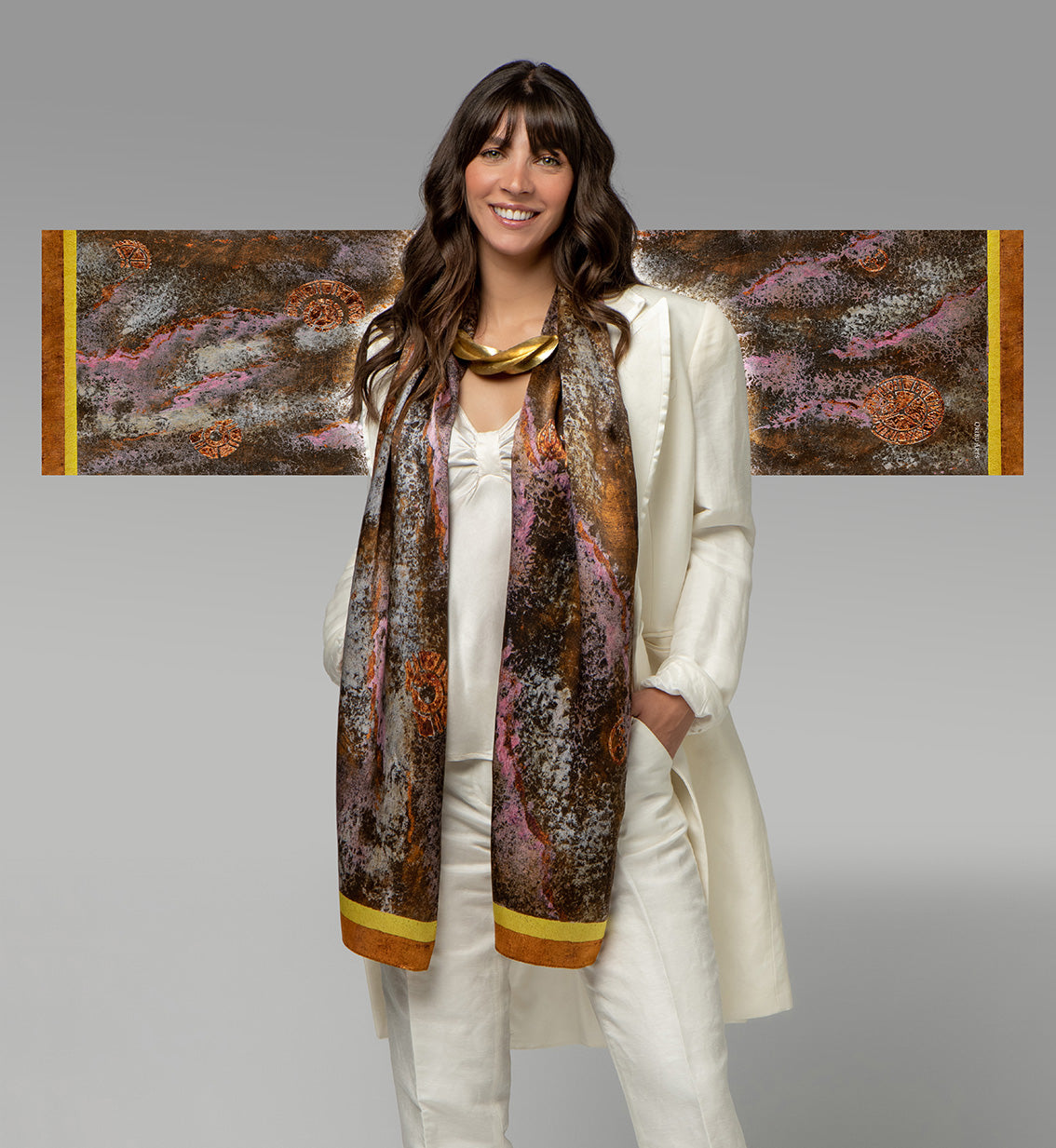 TIME - ORGANIC SILK SCARF